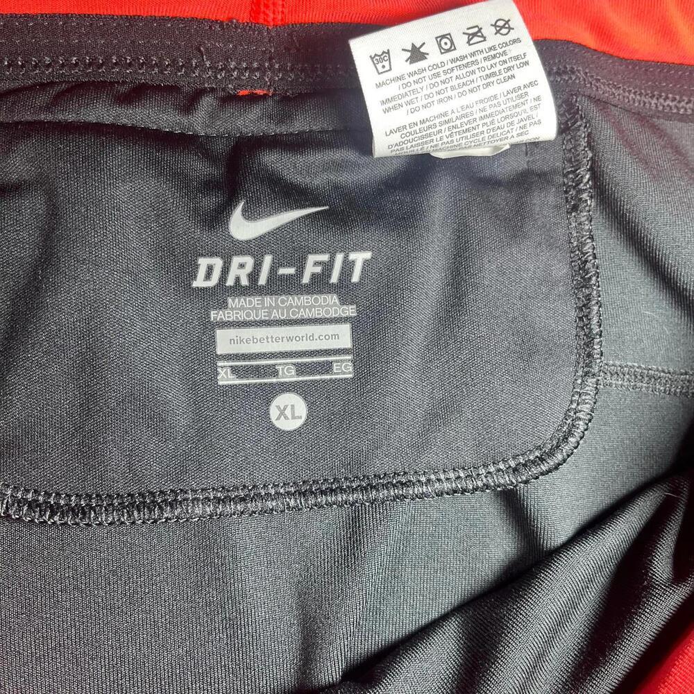 Nike Leggings woman’s XL Black and Red Activewear Sweatpants - Picture 4 of 7